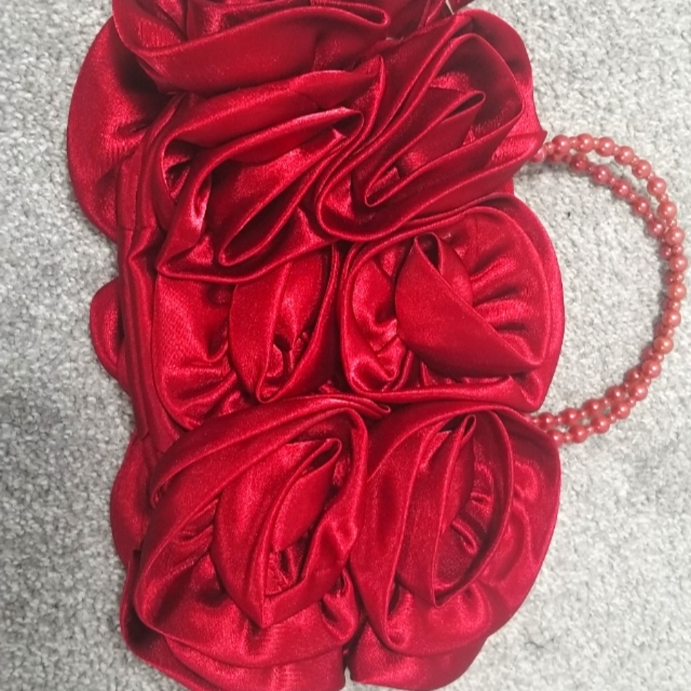 Red handbag